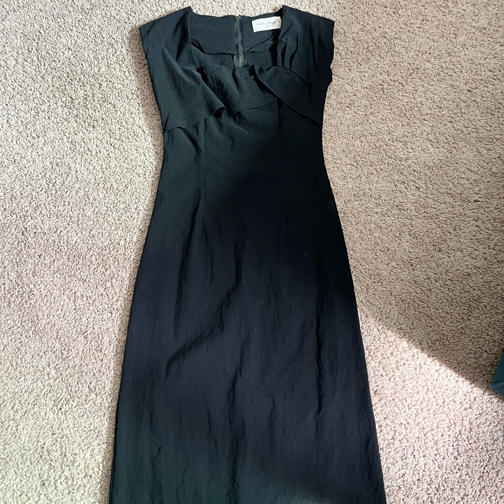 Tatyana Bettie Page Retro Black Midi Dress